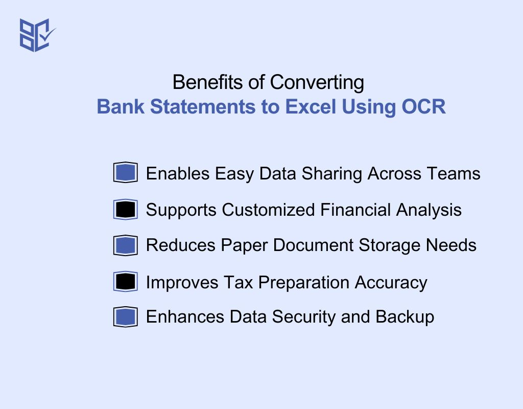 Benefits of Converting Bank Statements to Excel Using OCR